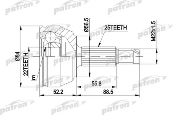 Изображение товара ШРУС Patron PCV1125