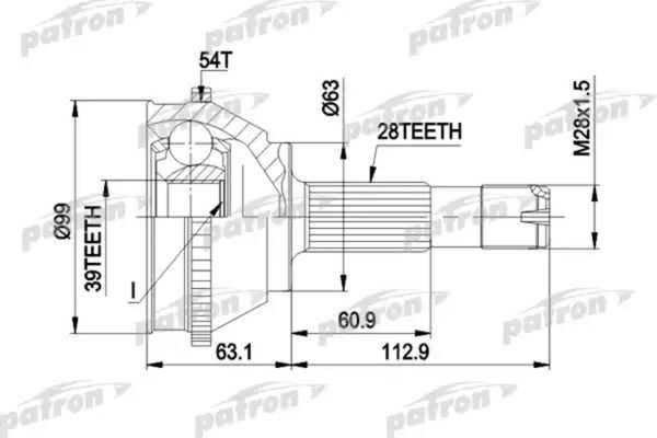 Изображение товара ШРУС Patron PCV1120