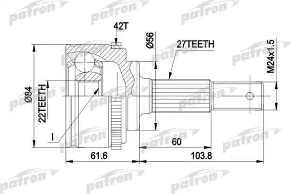 Изображение товара ШРУС Patron PCV1165