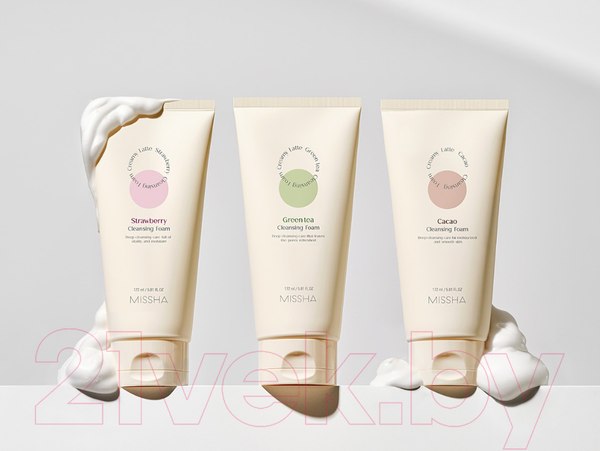 Изображение товара Пенка для умывания Missha Creamy Latte Cleansing Foam Cacao (172мл)