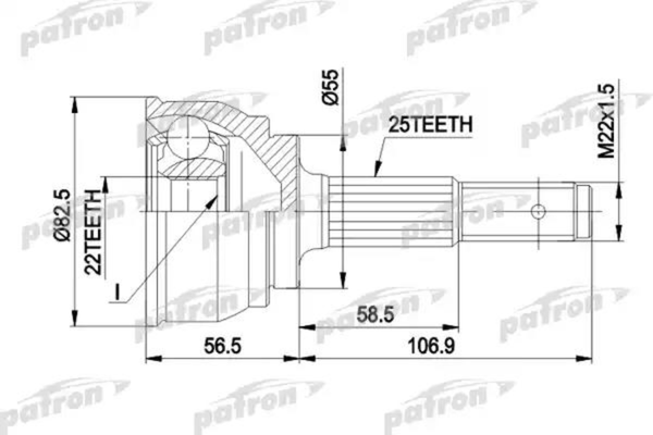 Изображение товара ШРУС Patron PCV1163