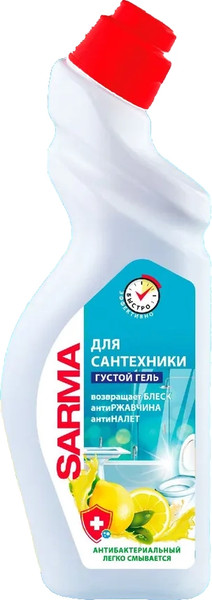 Изображение товара Чистящее средство для ванной комнаты Sarma Лимон (750мл)
