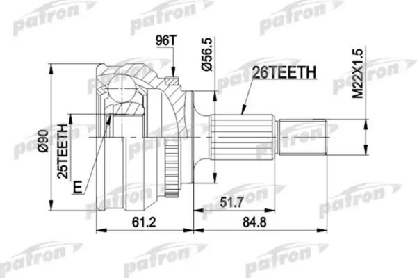 Изображение товара ШРУС Patron PCV1127