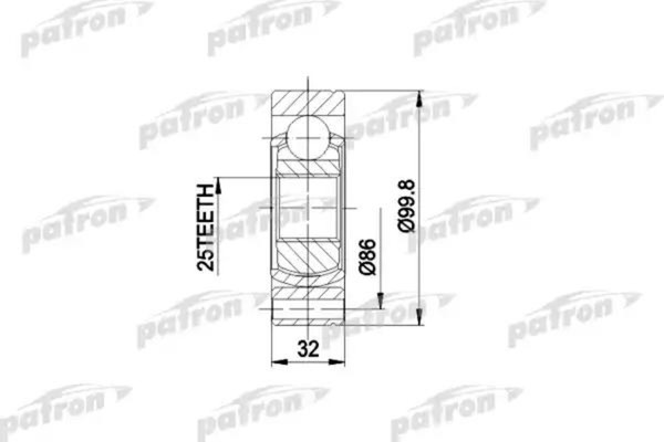 Изображение товара ШРУС Patron PCV3002