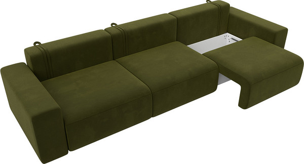 Изображение товара Диван Лига Диванов Лига-036 Классик Лонг / 121317 (микровельвет зеленый)