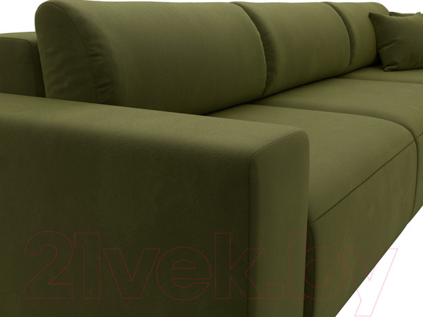 Изображение товара Диван Лига Диванов Лига-036 Классик Лонг / 121317 (микровельвет зеленый)