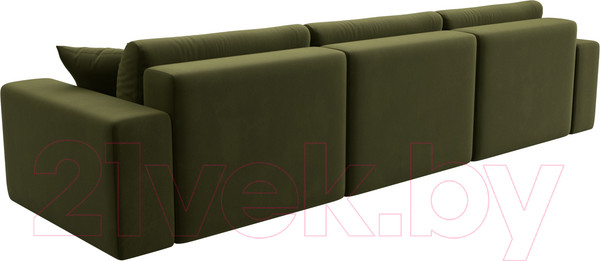 Изображение товара Диван Лига Диванов Лига-036 Классик Лонг / 121317 (микровельвет зеленый)
