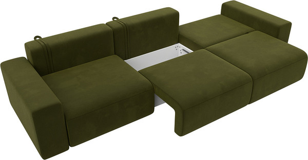 Изображение товара Диван Лига Диванов Лига-036 Классик Лонг / 121317 (микровельвет зеленый)