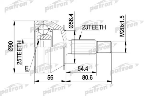 Изображение товара ШРУС Patron PCV1082