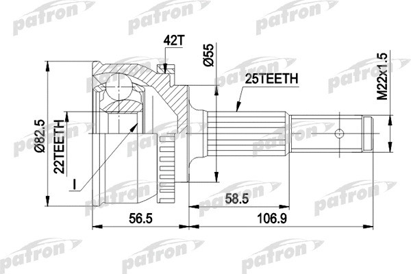 Изображение товара ШРУС Patron PCV1293