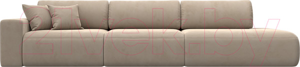 Изображение товара Диван Лига Диванов Лига-036 Модерн Лонг подлокотник слева / 121356L (велюр бежевый)