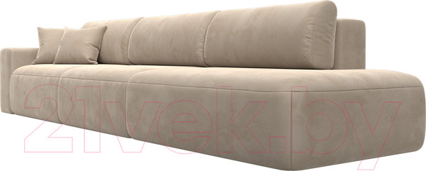 Изображение товара Диван Лига Диванов Лига-036 Модерн Лонг подлокотник слева / 121356L (велюр бежевый)