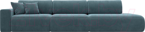 Изображение товара Диван Лига Диванов Лига-036 Модерн Лонг подлокотник слева / 121357L (велюр бирюзовый)