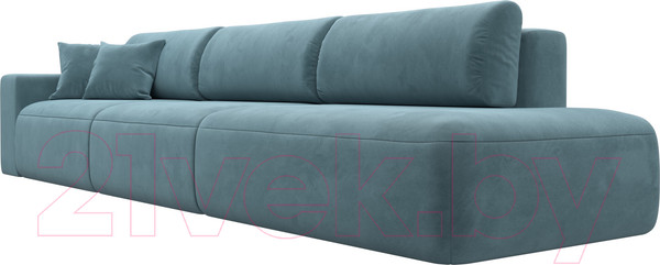 Изображение товара Диван Лига Диванов Лига-036 Модерн Лонг подлокотник слева / 121357L (велюр бирюзовый)