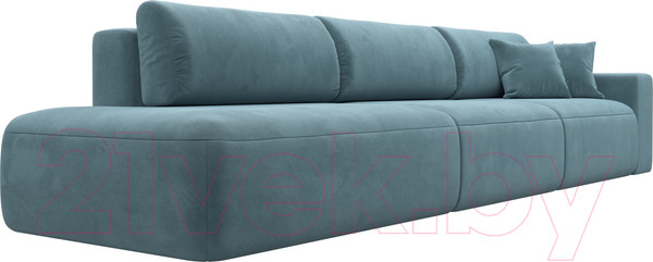 Изображение товара Диван Лига Диванов Лига-036 Модерн Лонг подлокотник справа / 121357 (велюр бирюзовый)