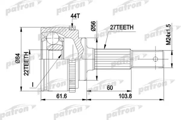 Изображение товара ШРУС Patron PCV1348