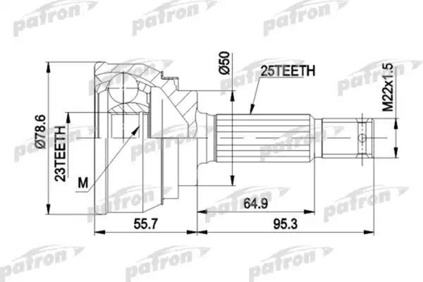 Изображение товара ШРУС Patron PCV1104