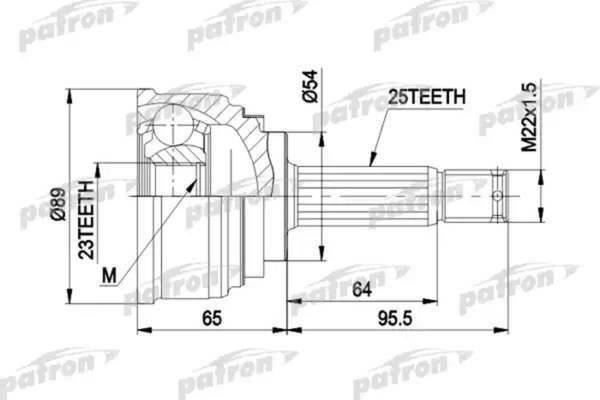 Изображение товара ШРУС Patron PCV1148