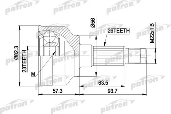 Изображение товара ШРУС Patron PCV1135