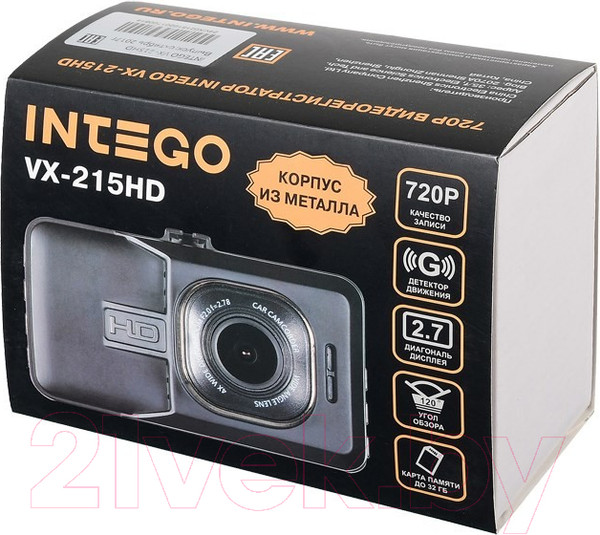 Изображение товара Автомобильный видеорегистратор Intego VX-215HD
