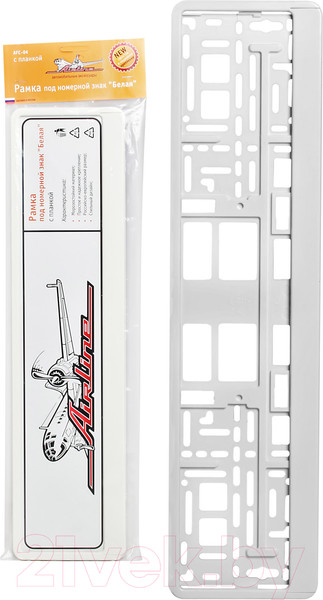Изображение товара Рамка для номерного знака Airline AFC-04 (белый)