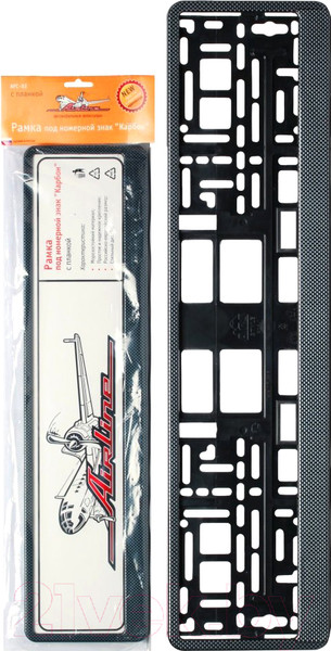 Изображение товара Рамка для номерного знака Airline AFC-03 (карбон)