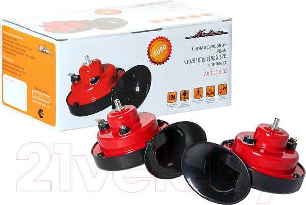 Изображение товара Набор сигналов автомобильных Airline AHR-12R-02