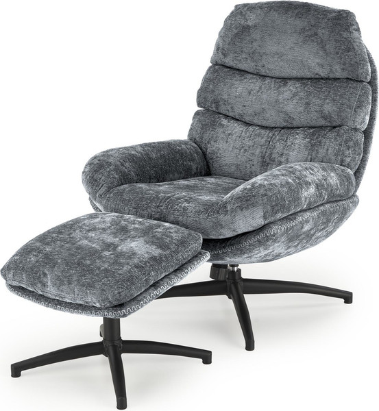 Изображение товара Кресло мягкое Halmar Dario (синий/черный)