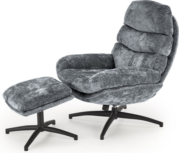 Изображение товара Кресло мягкое Halmar Dario (синий/черный)