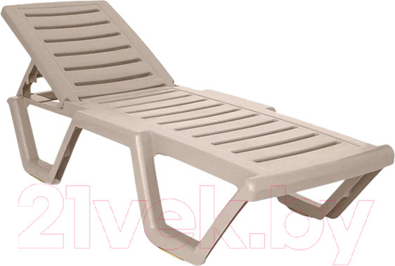 Изображение товара Шезлонг Ellastik Plast Атлант 184x62x33 (грэй)