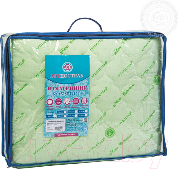Изображение товара Наматрасник защитный АртПостель Стеганый 3021 70x200