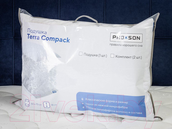Изображение товара Подушка для сна Proson Terra Compack 50x70