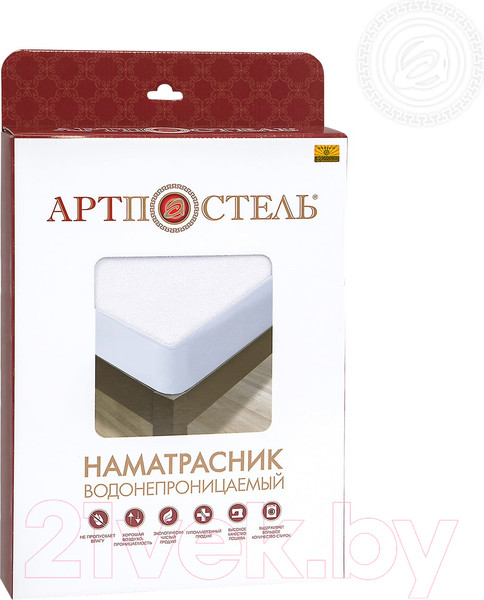 Изображение товара Наматрасник защитный АртПостель Непромокаемый 3175 140x200 (махра)