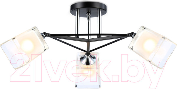 Изображение товара Люстра Ambrella TR303072/3 BK/CH/FR (черный/хром/белый матовый)
