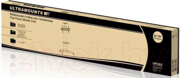 Изображение товара Стойка для ТВ/аппаратуры Ultramounts UM262 (черный)