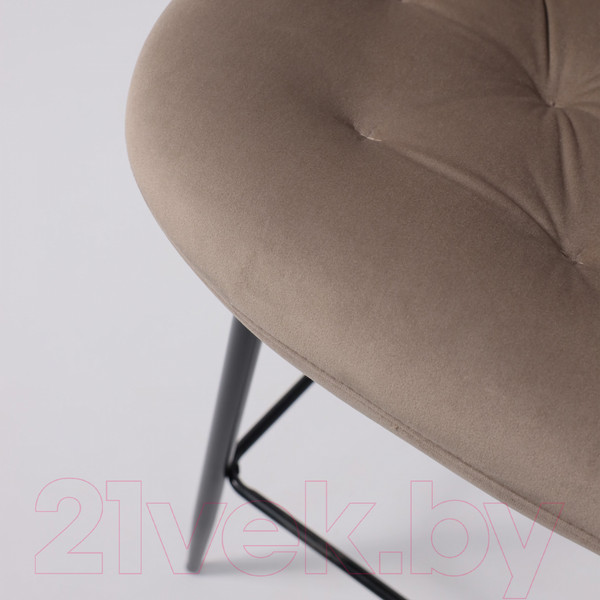 Изображение товара Стул барный AksHome Atina (бежевый велюр HLR-8/черный)