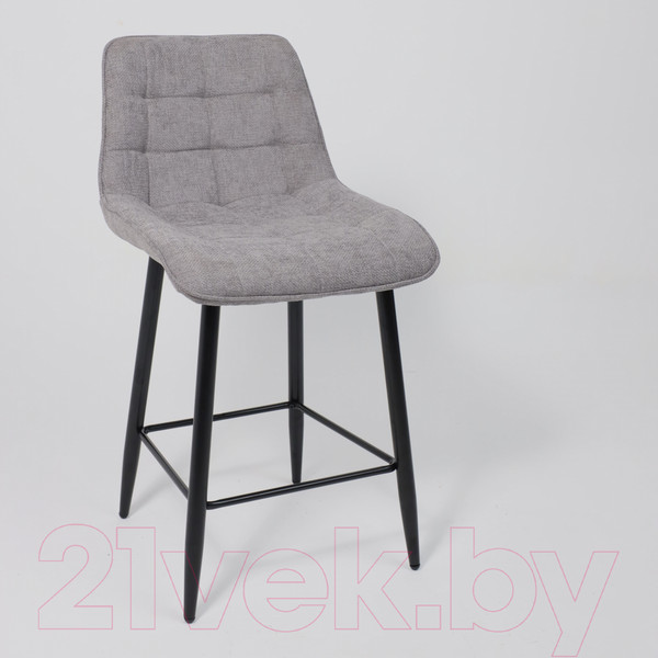 Изображение товара Стул барный AksHome Baron (серый микровелюр CD2302-26/черный)