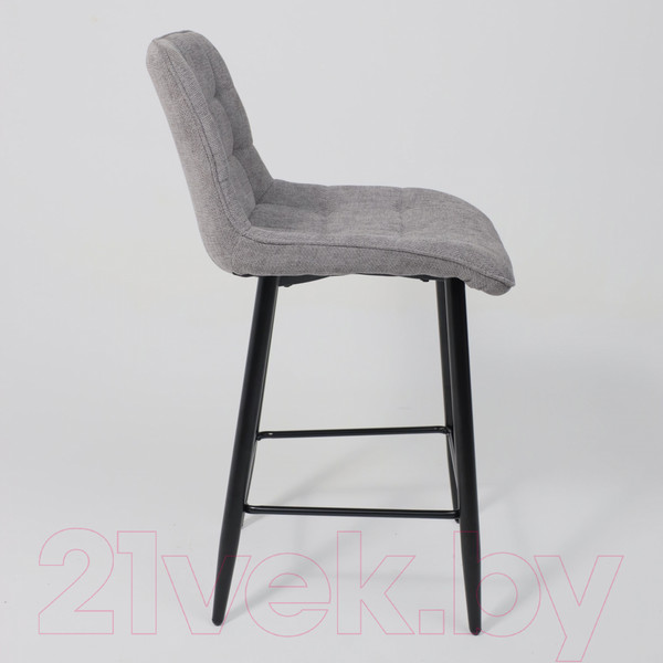 Изображение товара Стул барный AksHome Baron (серый микровелюр CD2302-26/черный)