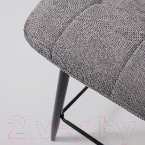 Изображение товара Стул барный AksHome Baron (серый микровелюр CD2302-26/черный)