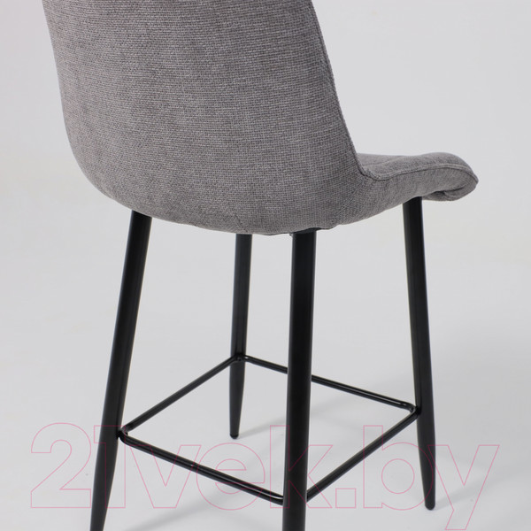 Изображение товара Стул барный AksHome Baron (серый микровелюр CD2302-26/черный)