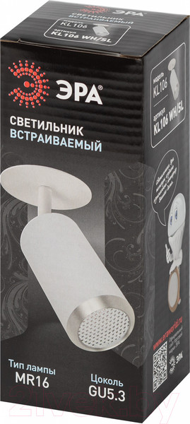 Изображение товара Спот ЭРА KL106 WH/SL / Б0061634