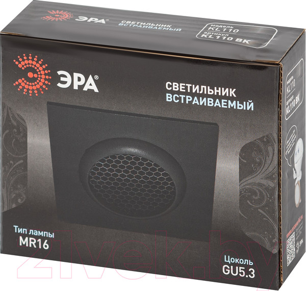 Изображение товара Точечный светильник ЭРА KL110 BK / Б0061530