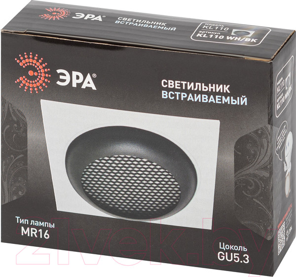 Изображение товара Точечный светильник ЭРА KL110 WH/BK / Б0061531
