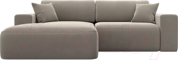 Изображение товара Диван угловой Лига Диванов Лига-036 Классик левый / 121364L (микровельвет бежевый)