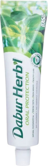 Изображение товара Набор для ухода за полостью рта Dabur Зубная паста Базилик + зубная щетка (150г)