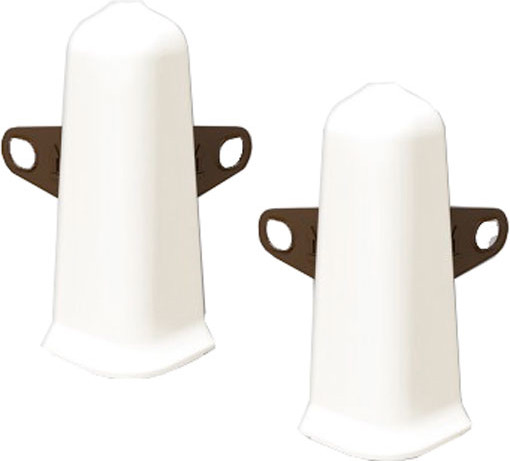 Изображение товара Уголок для плинтуса Ideal Деконика 033 Кремово-белый (7см, 2шт, наружный, флоупак)