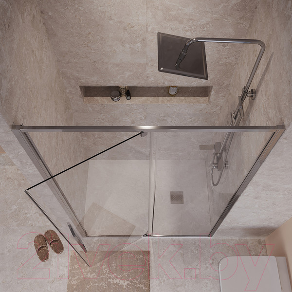 Изображение товара Душевая дверь Niagara NG-66-11A 110x195 (хром/прозрачное стекло)