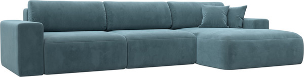 Изображение товара Диван угловой Лига Диванов Лига-036 Классик Лонг правый / 121391 (велюр бирюзовый)