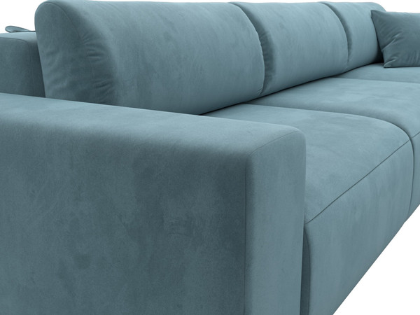 Изображение товара Диван угловой Лига Диванов Лига-036 Классик Лонг правый / 121391 (велюр бирюзовый)