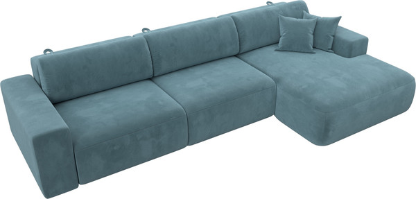 Изображение товара Диван угловой Лига Диванов Лига-036 Классик Лонг правый / 121391 (велюр бирюзовый)